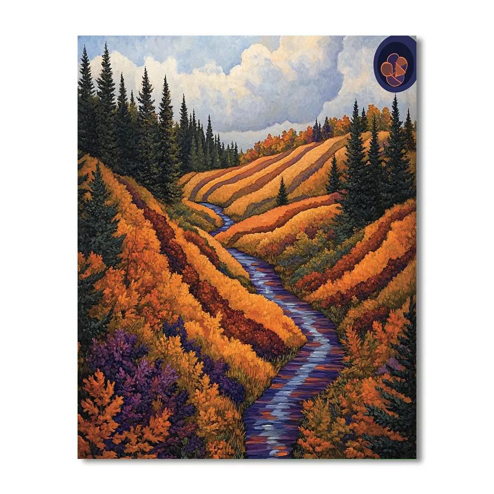 J. E. H. MacDonald Inspired Algoma Ravine After Rain Painting by numbers kit