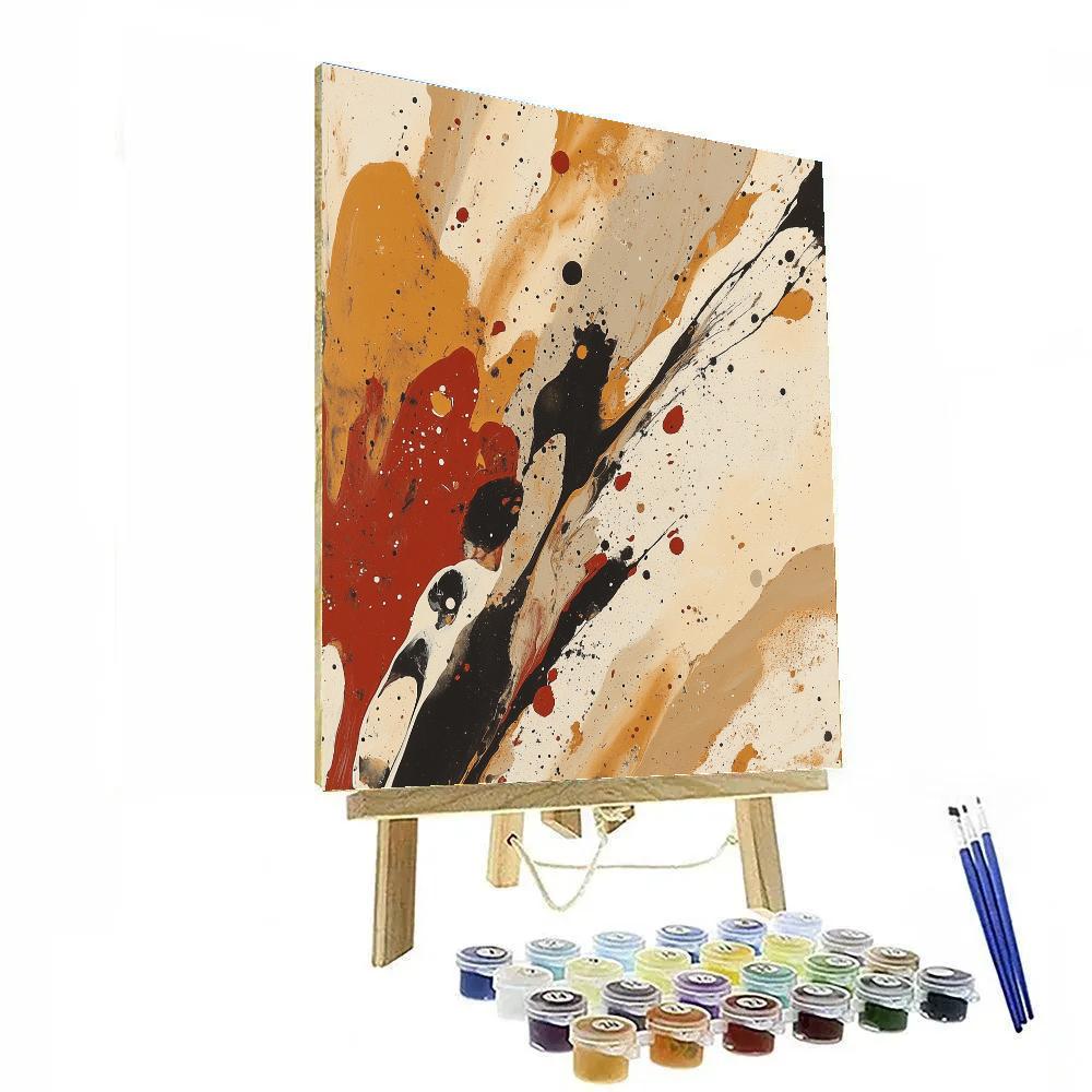 Jackson Pollock Inspired Equinox Siltstorm Resonance Paint by numbers kits