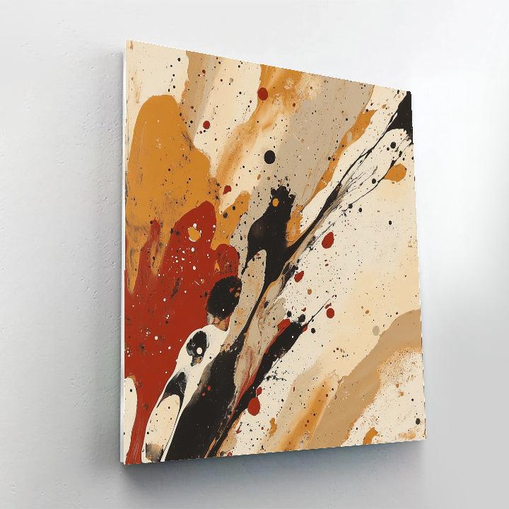 Jackson Pollock Inspired Equinox Siltstorm Resonance Paint by numbers kits