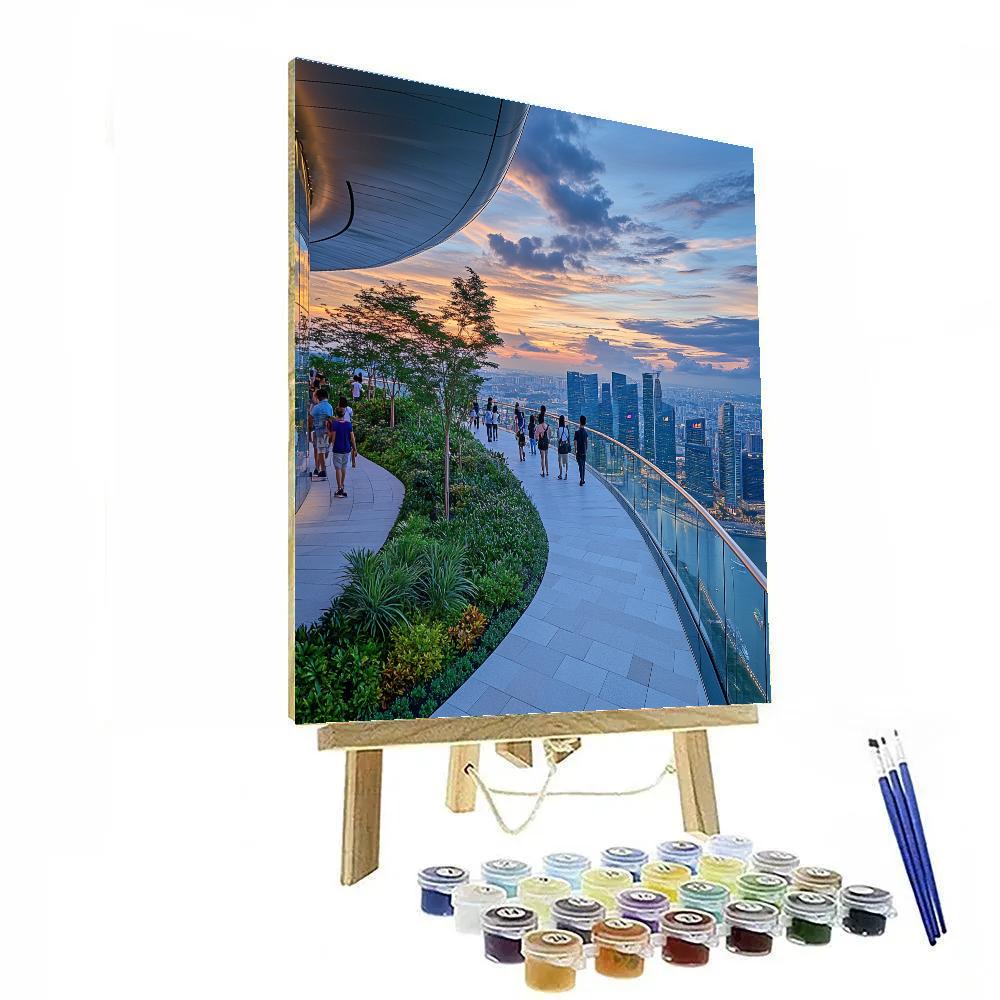 Skygarden At Marina Bay Sands Singapore Paint by numbers art