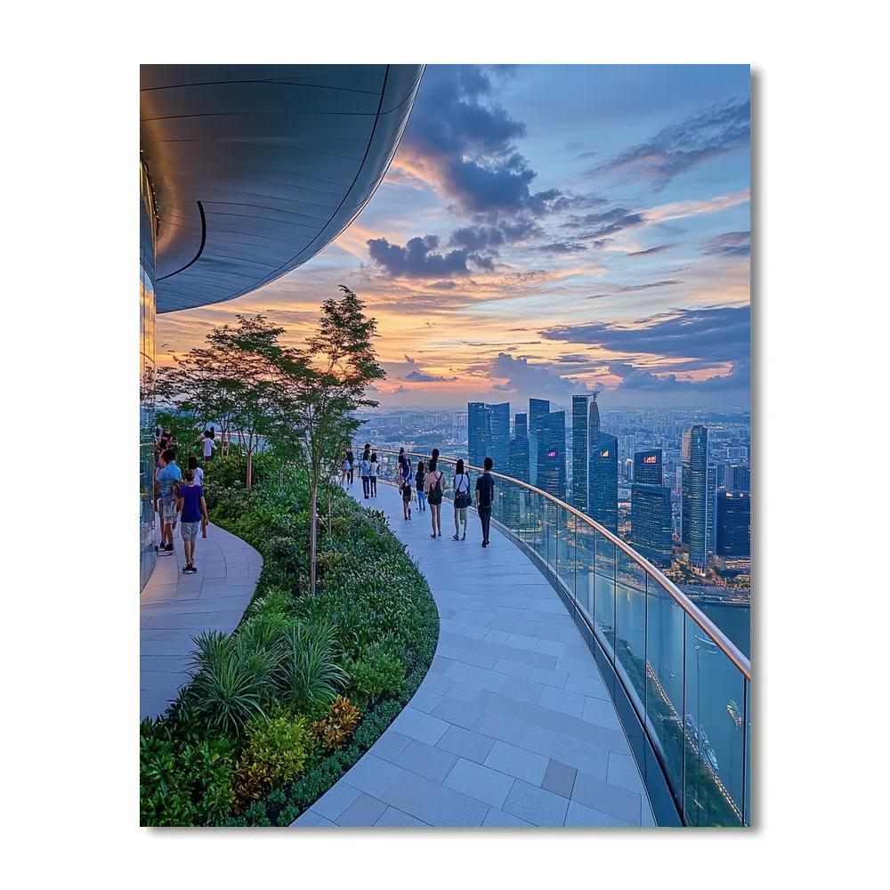 Skygarden At Marina Bay Sands Singapore Paint by numbers art