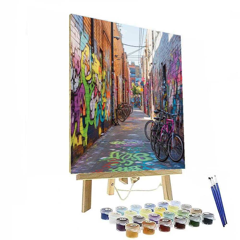 Graffiti Alleys Of Fitzroy Melbourne Australia Paint by numbers art