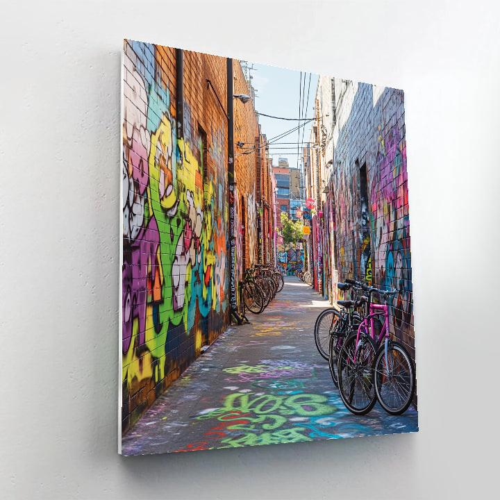 Graffiti Alleys Of Fitzroy Melbourne Australia Paint by numbers art