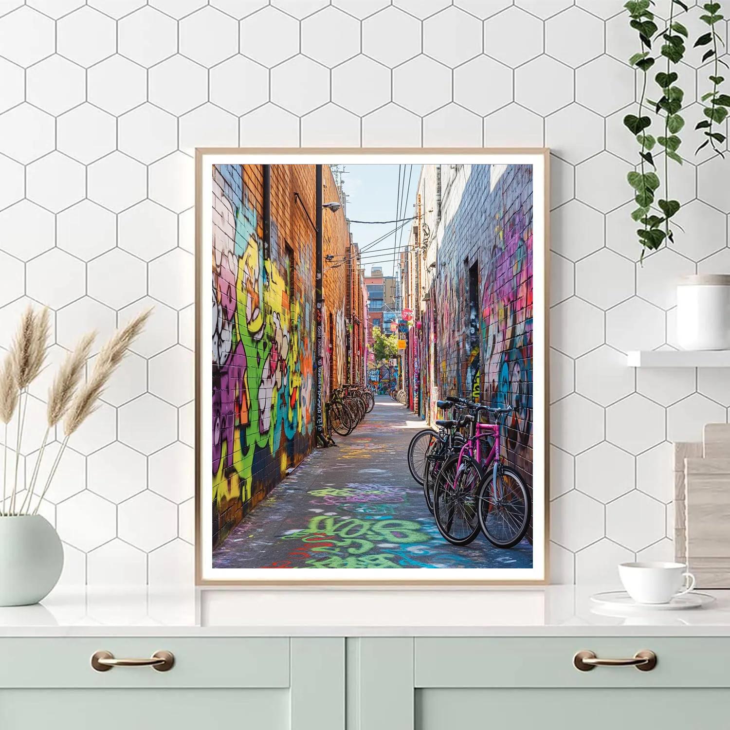 Graffiti Alleys Of Fitzroy Melbourne Australia Paint by numbers art