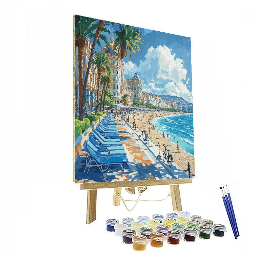 Seaside Promenade Of Nice France Painting by numbers kit
