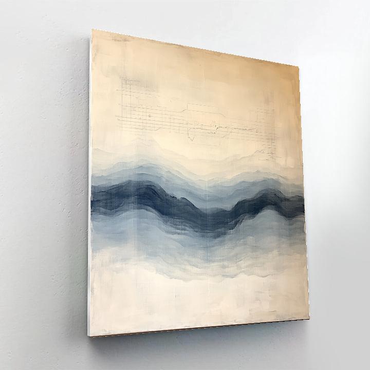 Leonardo Da Vinci Inspired Music Reimagined As Harmonic Wave Clouds Number painting