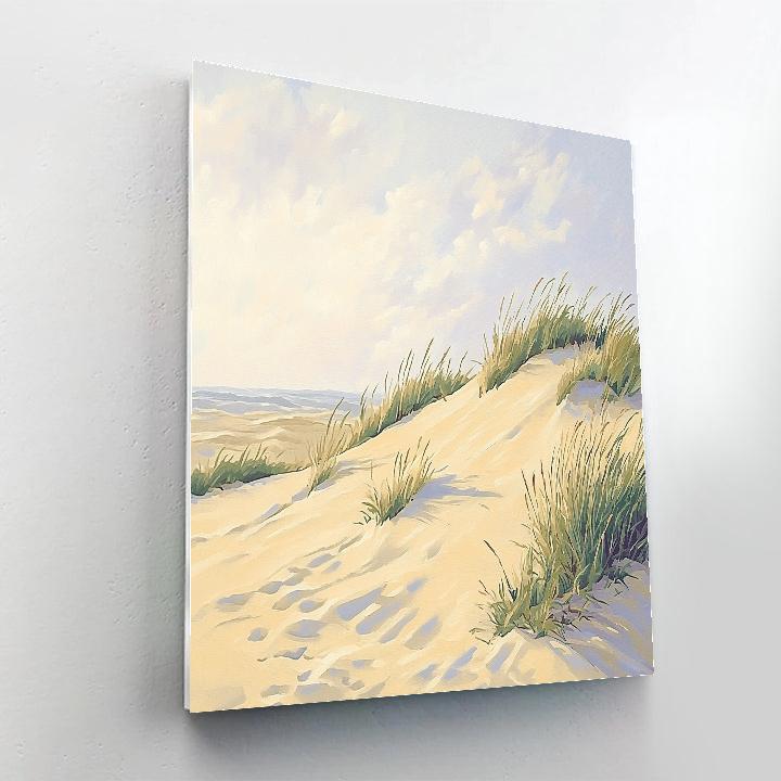 Claude Monet Inspired Coastal Dunes Soft Windlight Painting by numbers kit