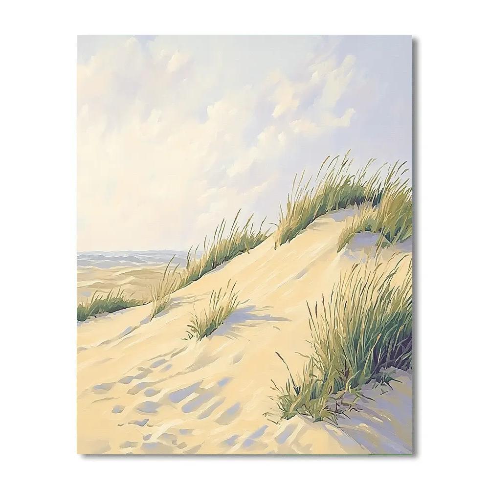 Claude Monet Inspired Coastal Dunes Soft Windlight Painting by numbers kit