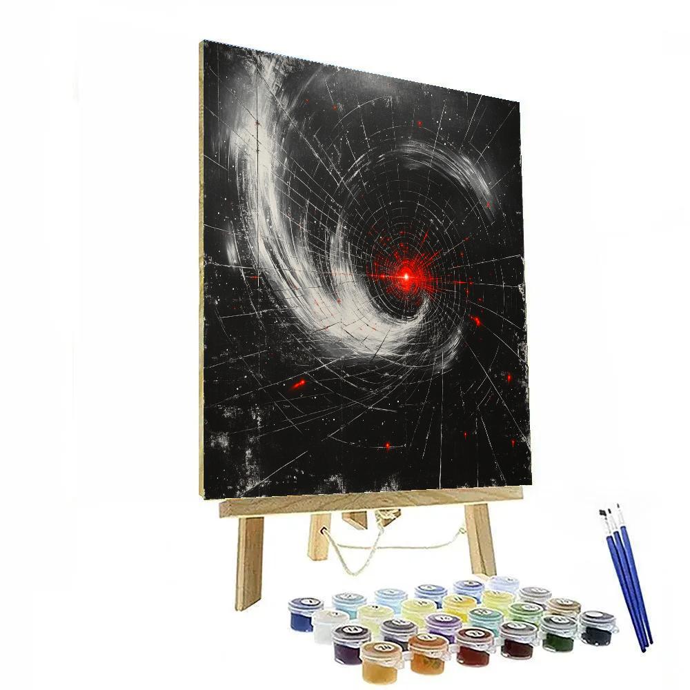 Banksy Inspired Algorithmic Hunger Nebula DIY paint by numbers