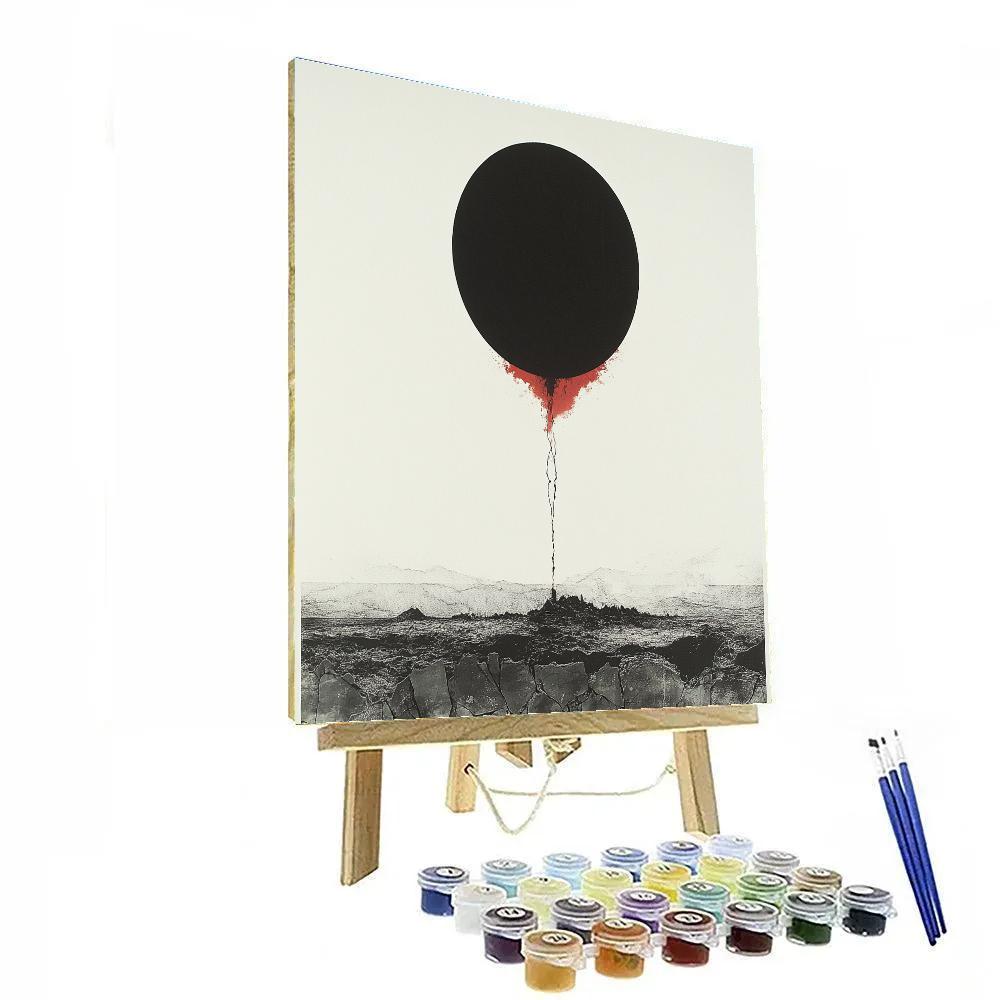 Banksy Inspired Eclipse Of Ceasefire painting number kit