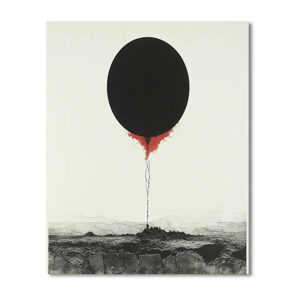 Banksy Inspired Eclipse Of Ceasefire painting number kit