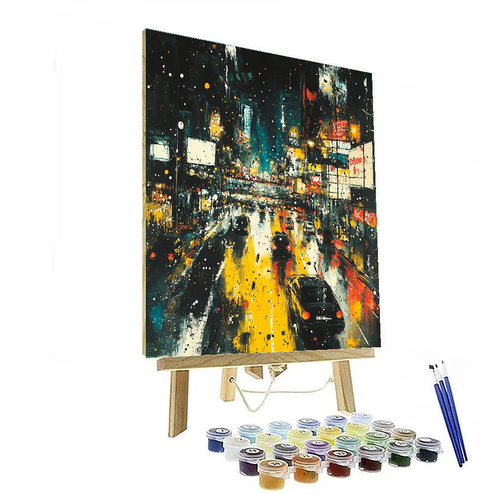 Jackson Pollock Inspired Urban Energy Numbered painting kits