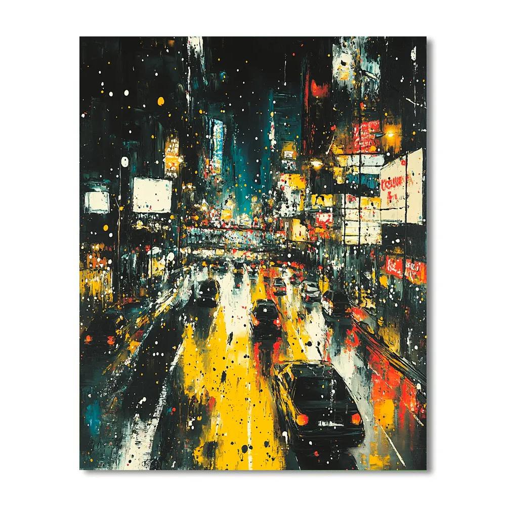 Jackson Pollock Inspired Urban Energy Numbered painting kits