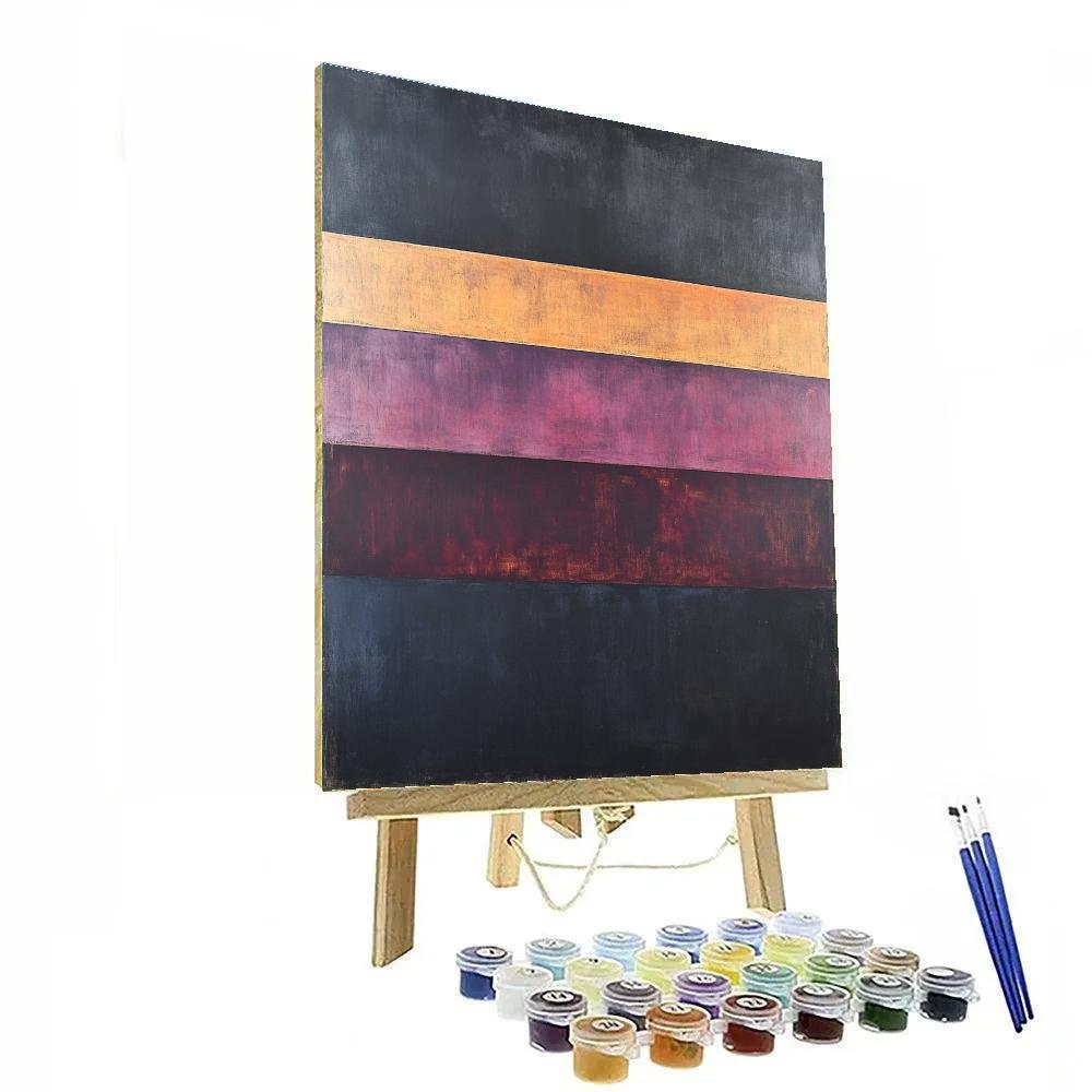 Mark Rothko Inspired Event Horizon Stillness paint by numbers