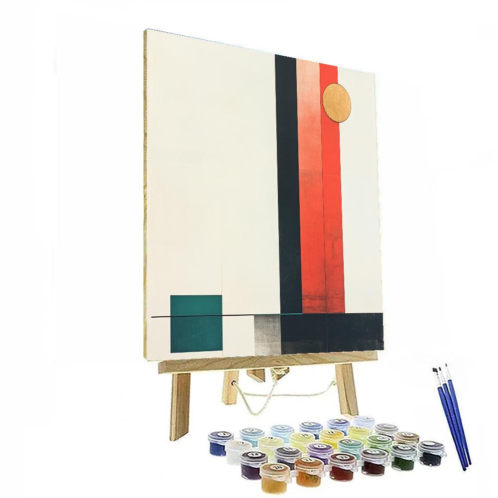 Kazimir Malevich Inspired Pulsar Rhythm Grid paint by color