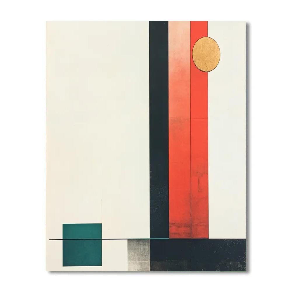 Kazimir Malevich Inspired Pulsar Rhythm Grid paint by color