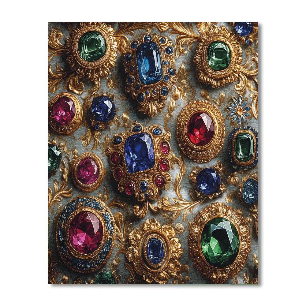 Gustav Klimt Inspired Jewelry Box Paint by numbers art