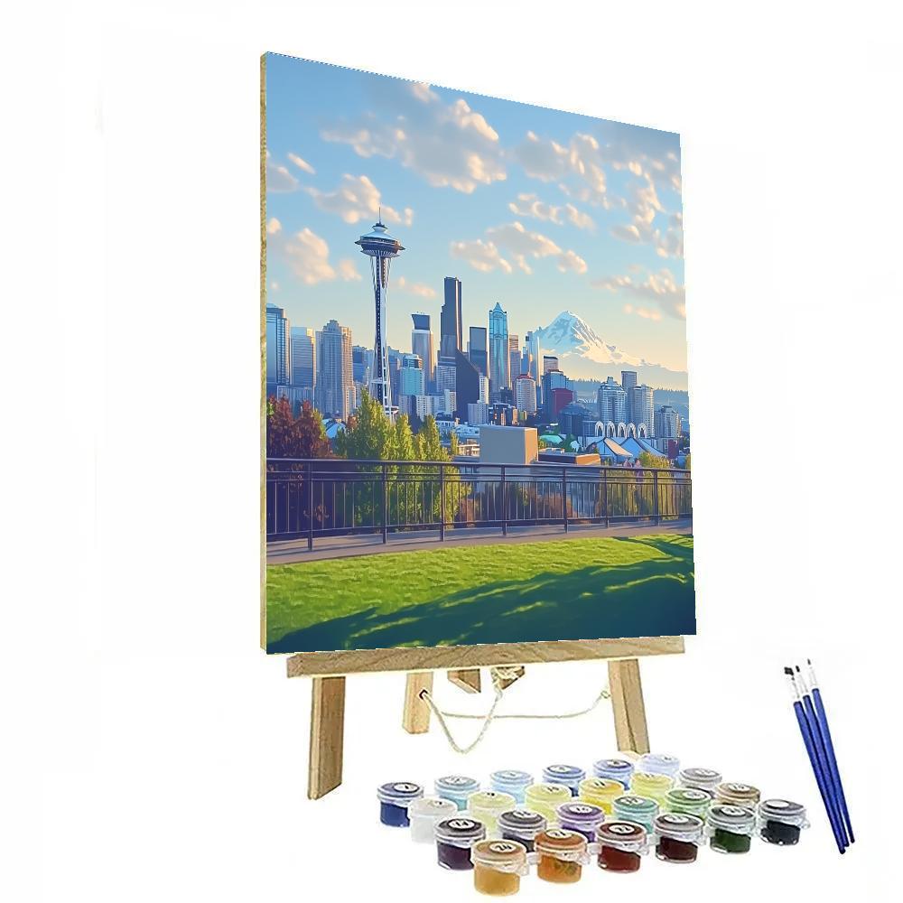 Kerry Park Viewpoint Seattle United States painting number kit