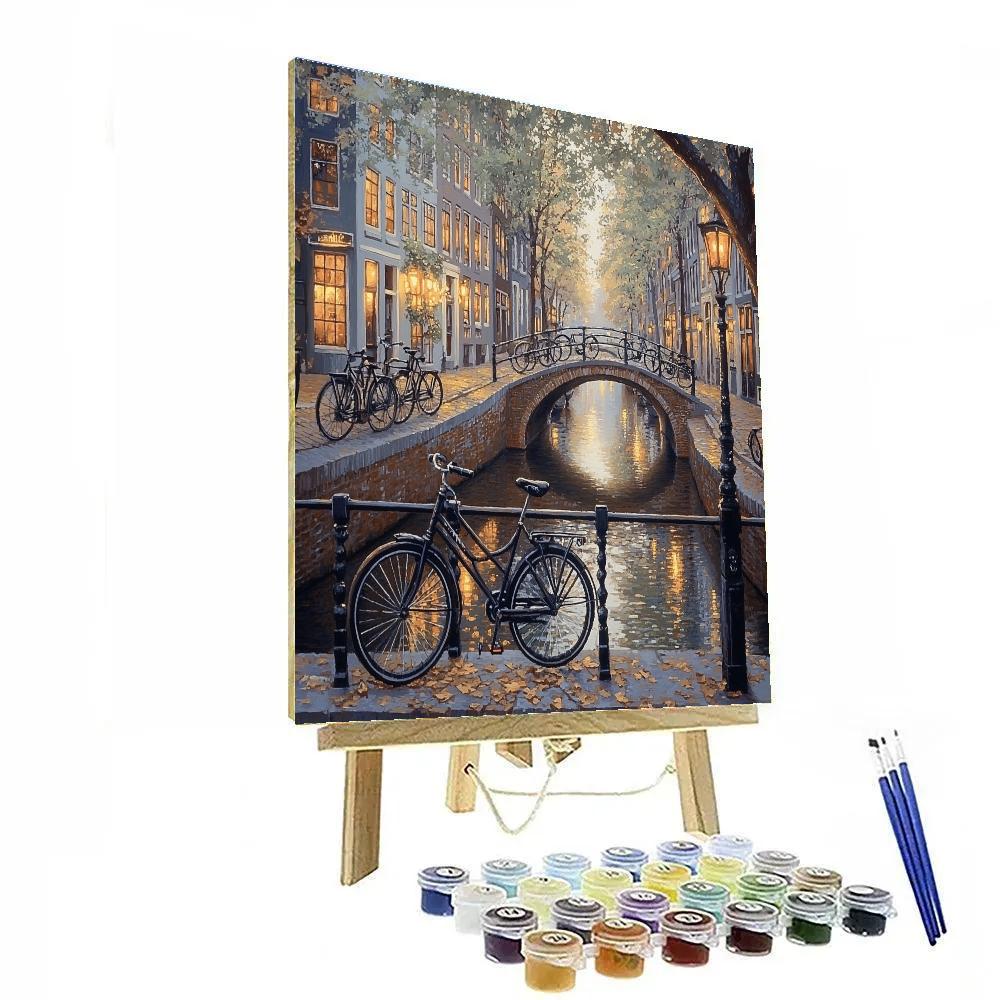 Old Canal Houses At Herengracht Amsterdam Netherlands Number painting