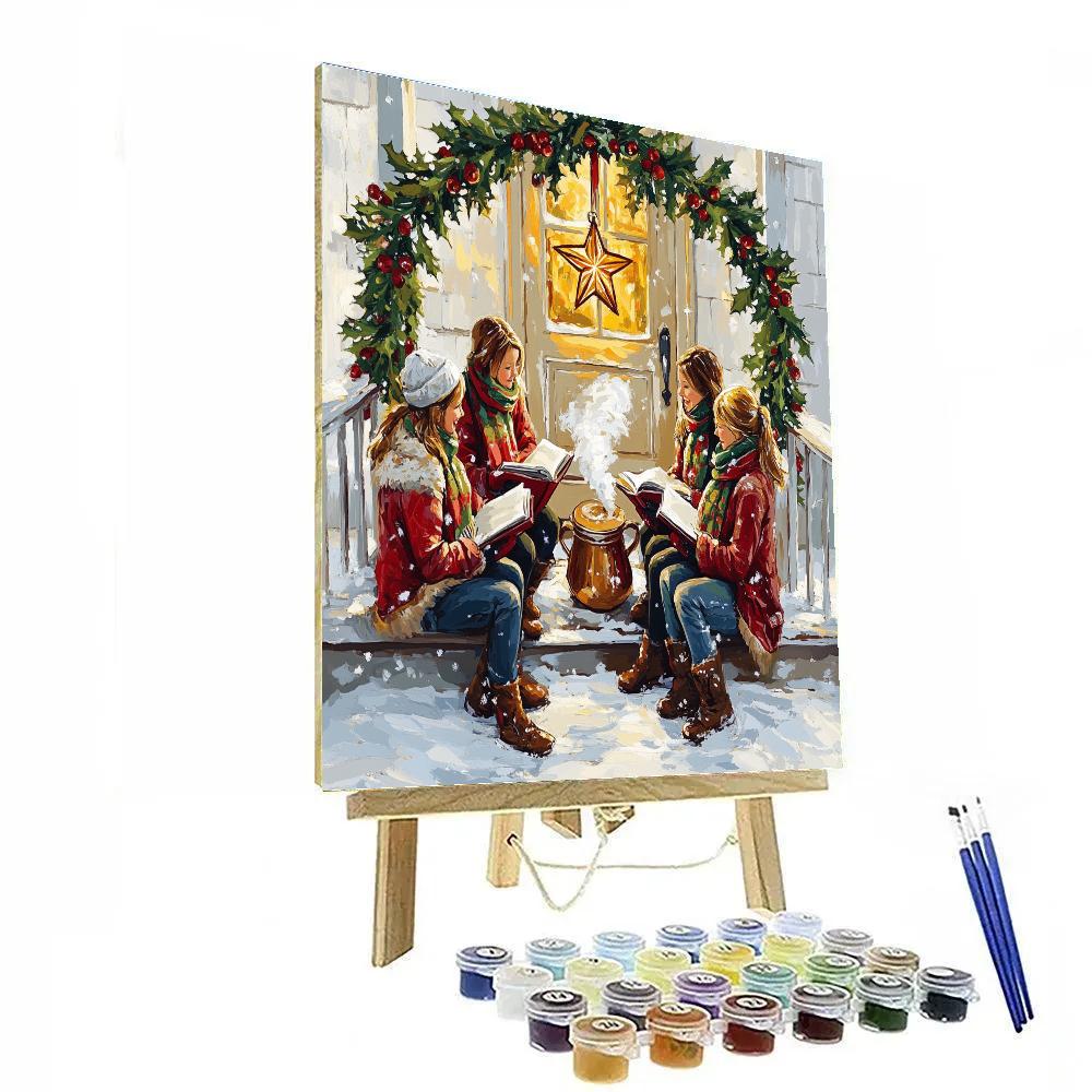 Midnight Cocoa Carol paint by number