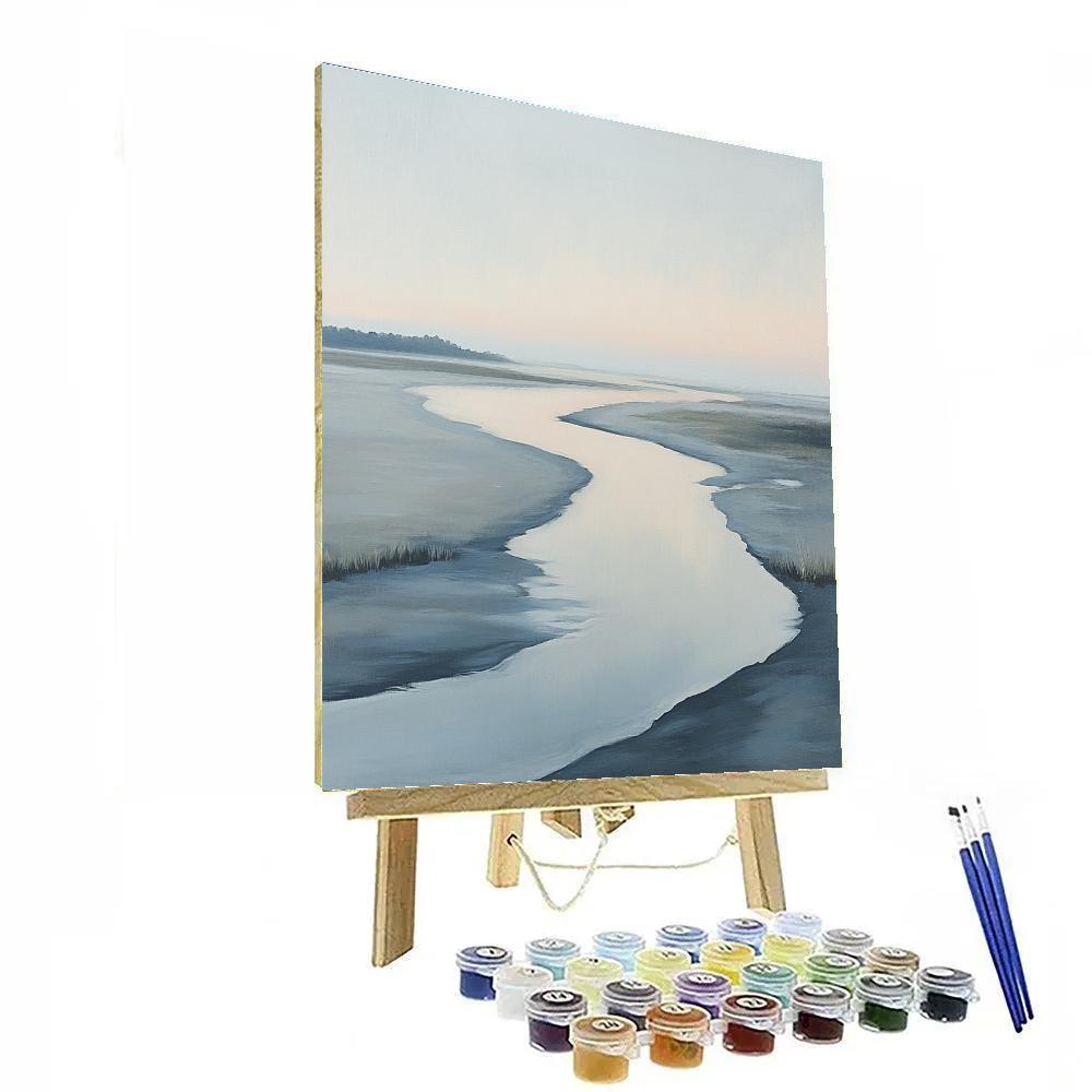 Claude Monet Inspired Quiet Estuary Morning Tide painting number kit