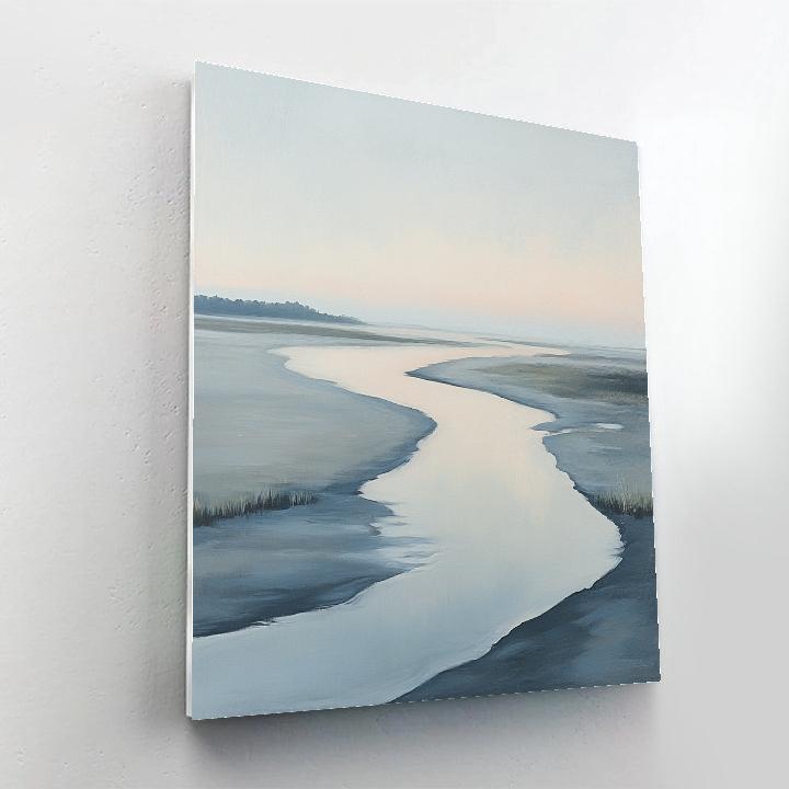 Claude Monet Inspired Quiet Estuary Morning Tide painting number kit