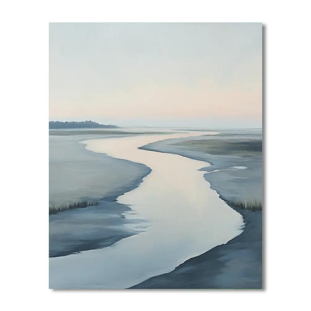 Claude Monet Inspired Quiet Estuary Morning Tide painting number kit