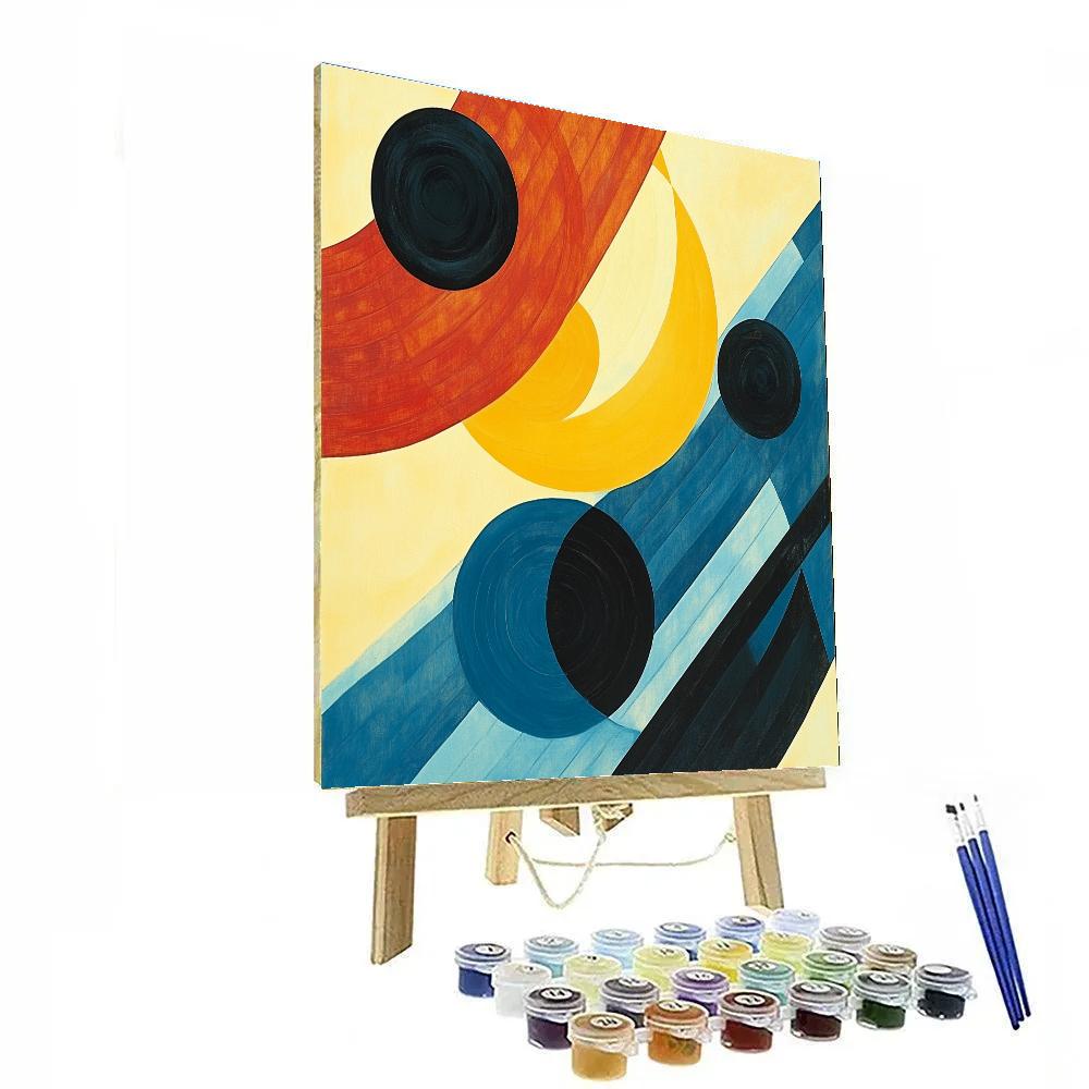 Wassily Kandinsky Inspired Abstract Symphony Numbered painting kits
