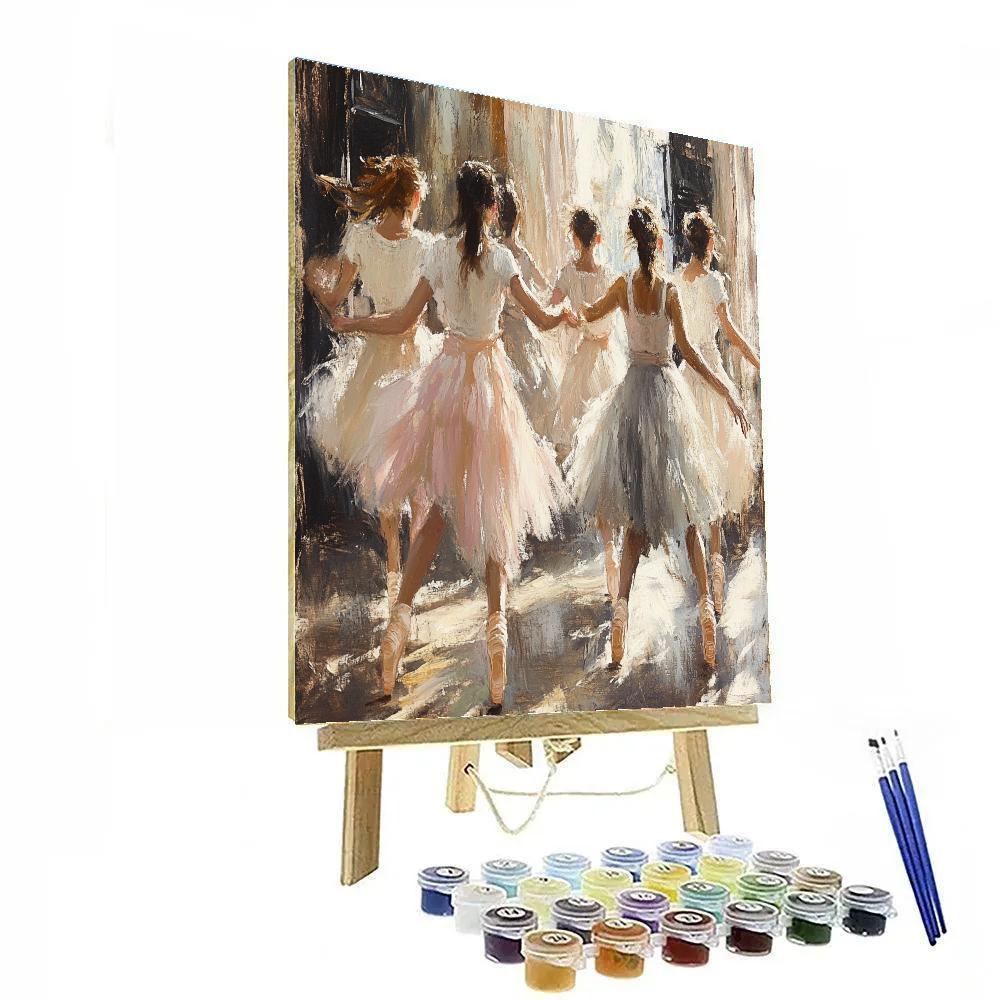 Edgar Degas Inspired Ballerinas Rehearsal DIY paint by numbers