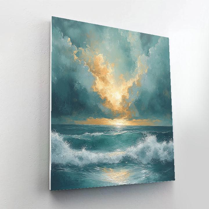 JMW Turner Inspired Stormy Seascape paint by numbers