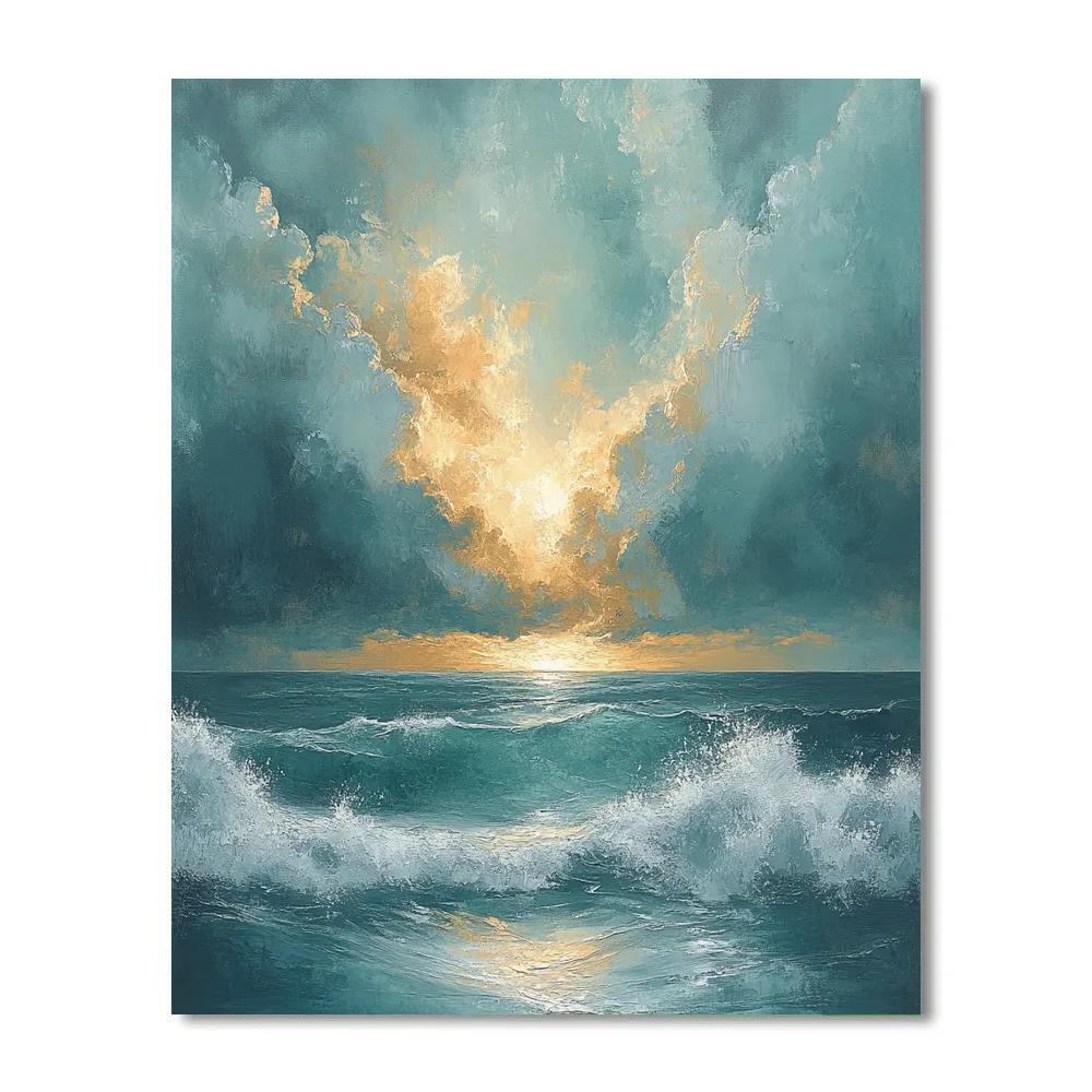 JMW Turner Inspired Stormy Seascape paint by numbers