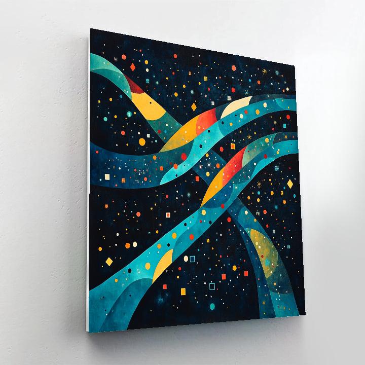 Joan Miró Inspired Aurora Of Hidden Geometry painting number kit