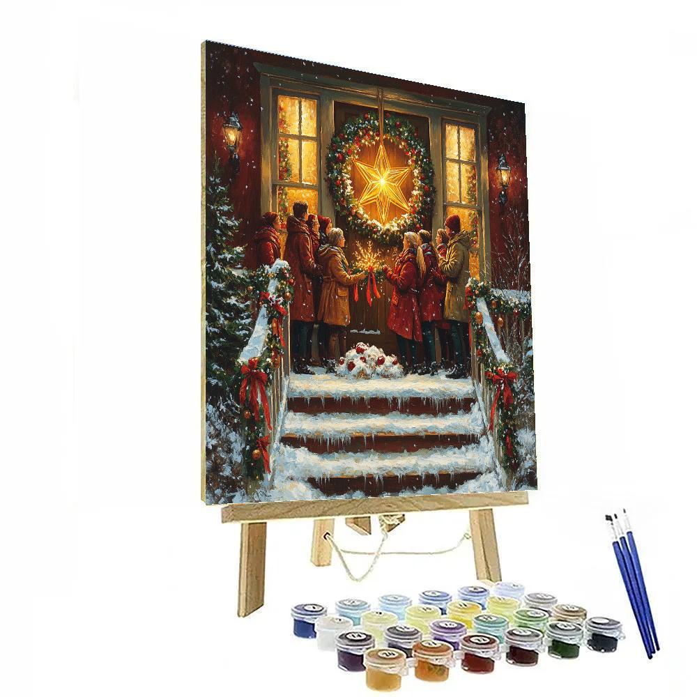 Star Lantern Doorstep Paint by numbers kits