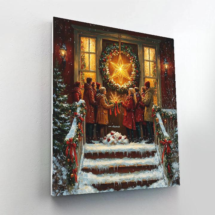Star Lantern Doorstep Paint by numbers kits