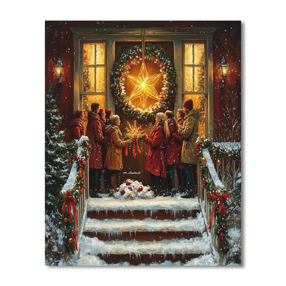 Star Lantern Doorstep Paint by numbers kits