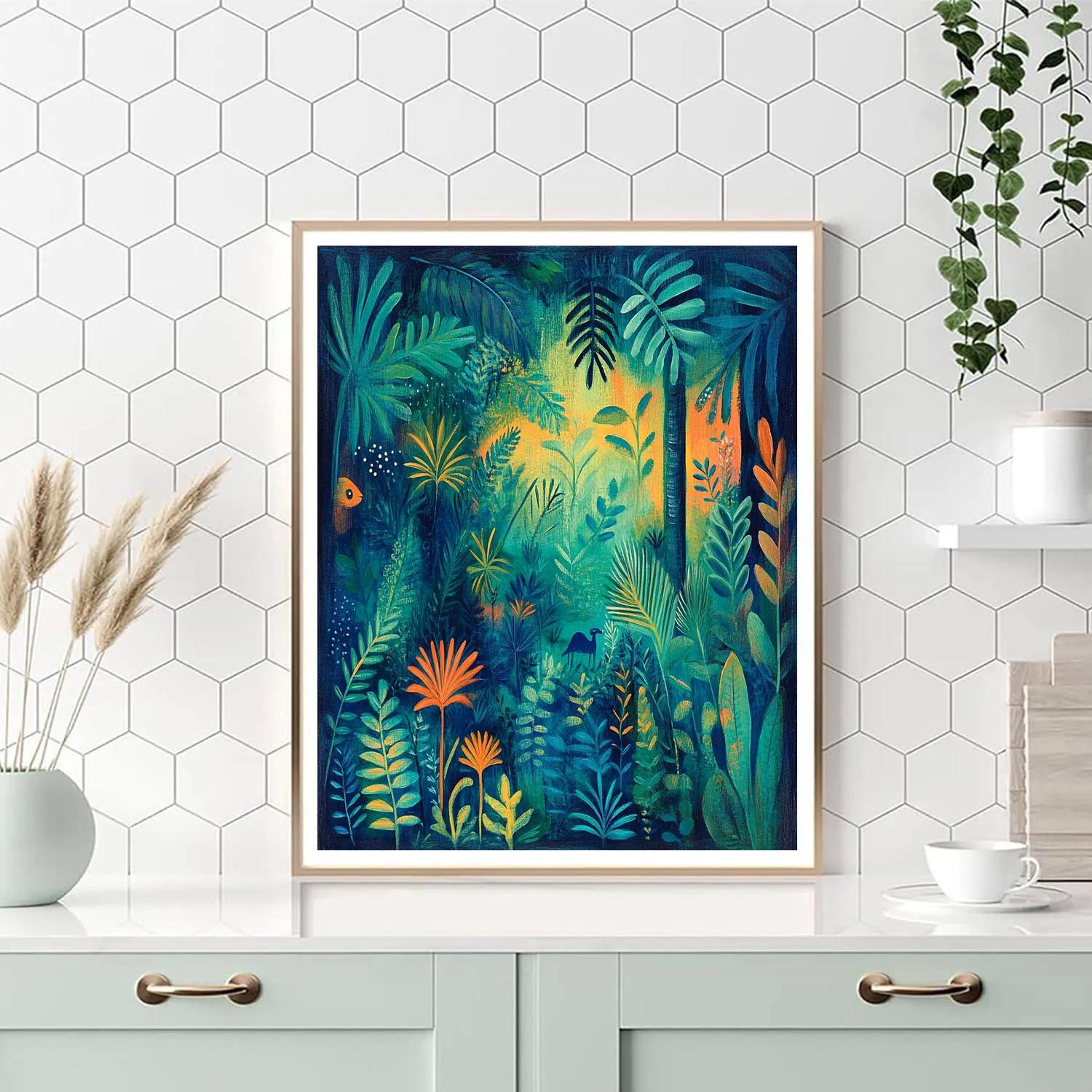 Henri Rousseau Inspired Jungle Expedition Painting by numbers kit