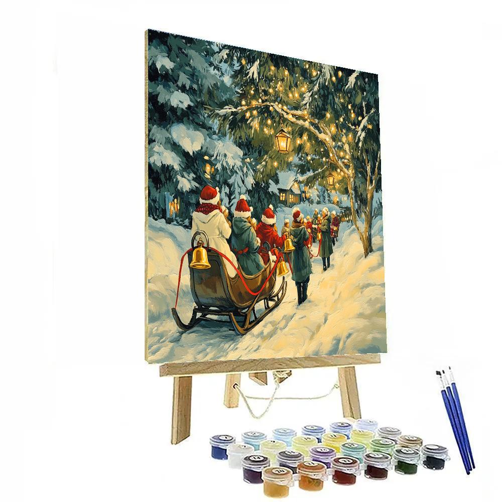 Sleigh Bells By Firlight paint by numbers