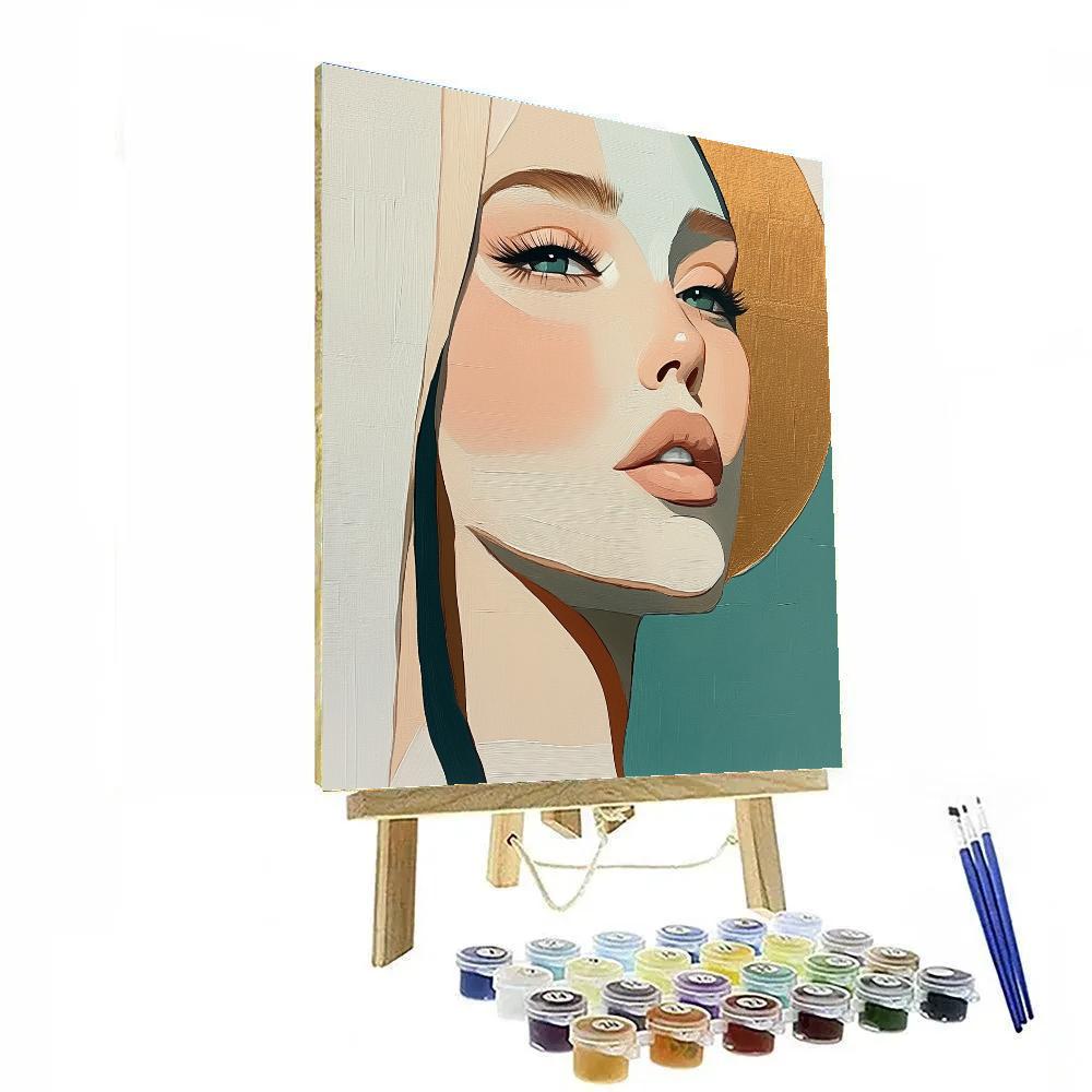 Amedeo Modigliani Inspired Long Neck Portrait Paint by numbers art