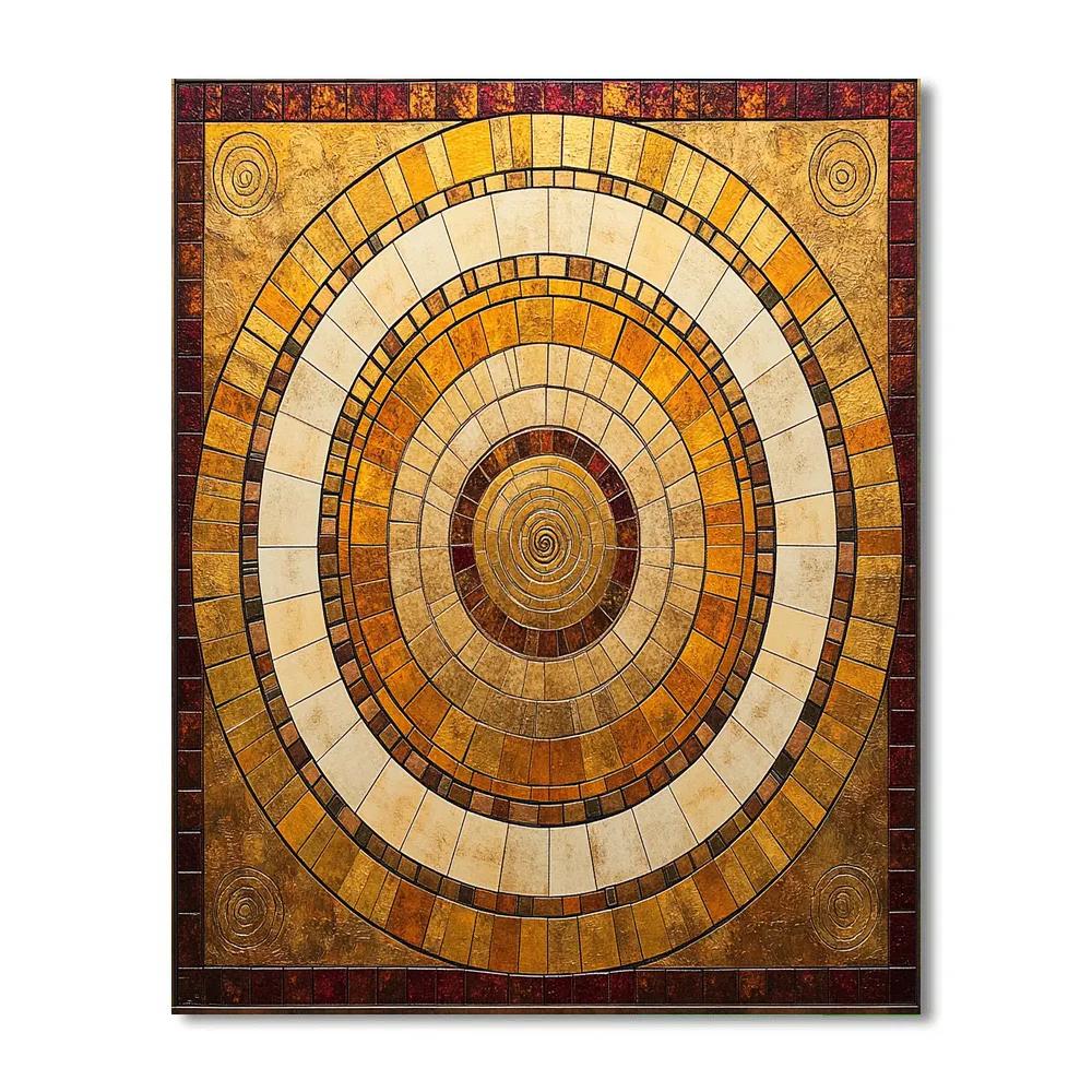 Gustav Klimt Inspired Golden Sunstone Radiance painting number kit