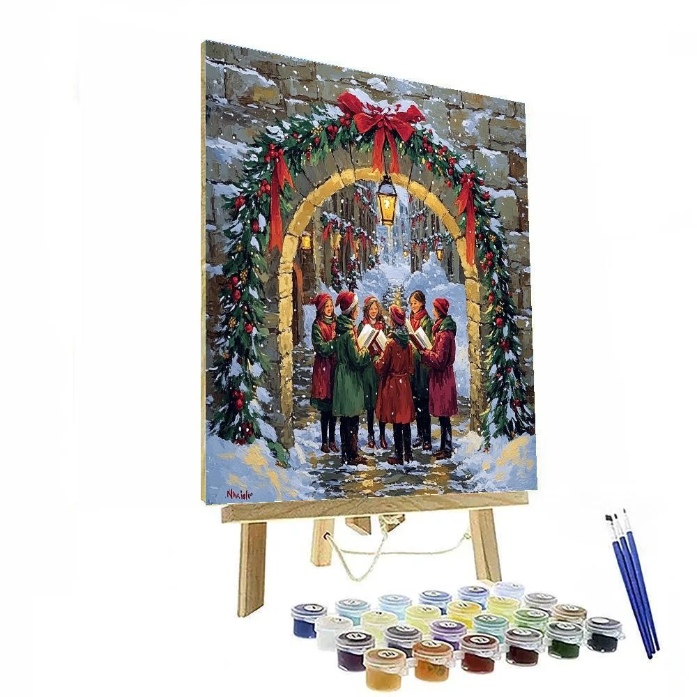 Carols Under The Archway Painting by numbers kit