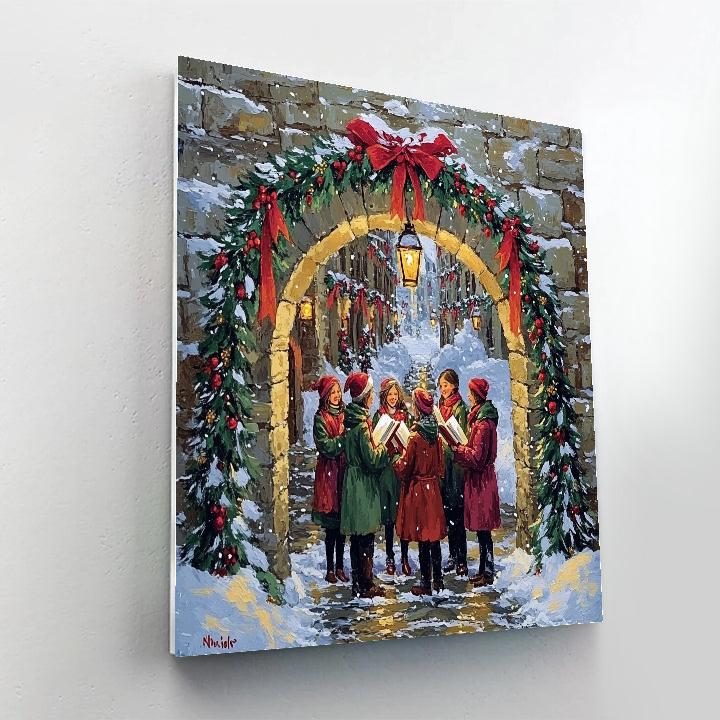 Carols Under The Archway Painting by numbers kit