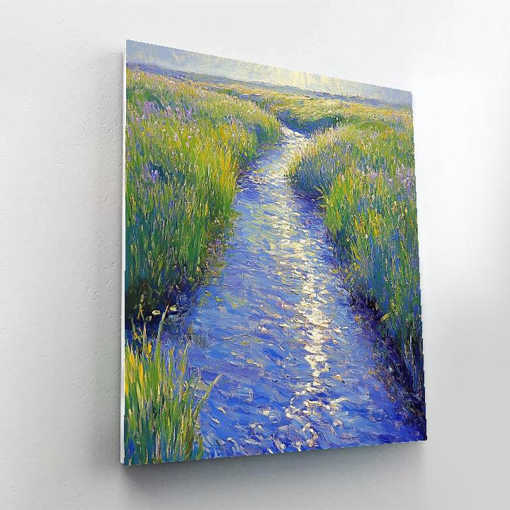 Claude Monet Inspired Early Spring Stream Meltwater painting number kit