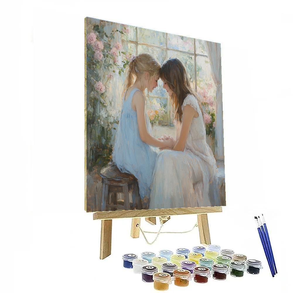 Mary Cassatt Inspired Mother And Child Number painting