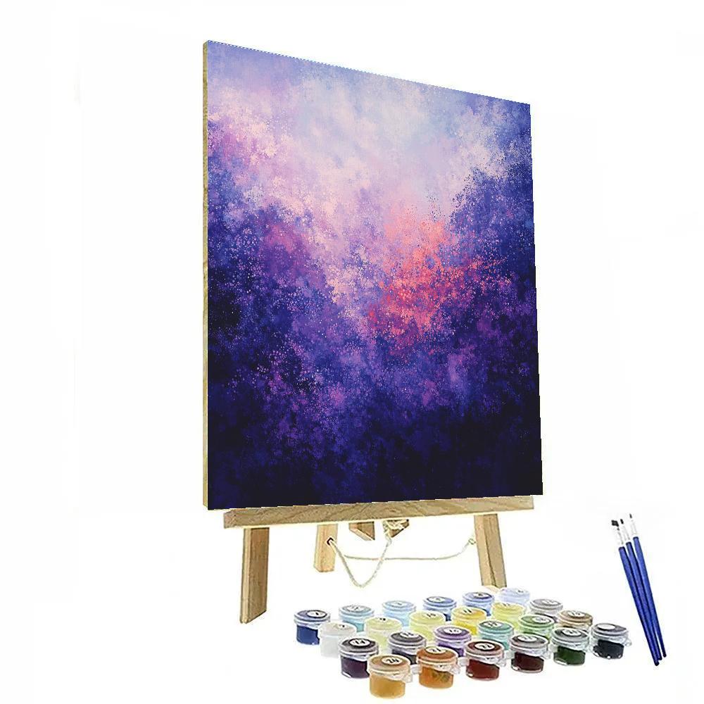 Georges Seurat Inspired Nebula Diffusion Lattice Numbered painting kits