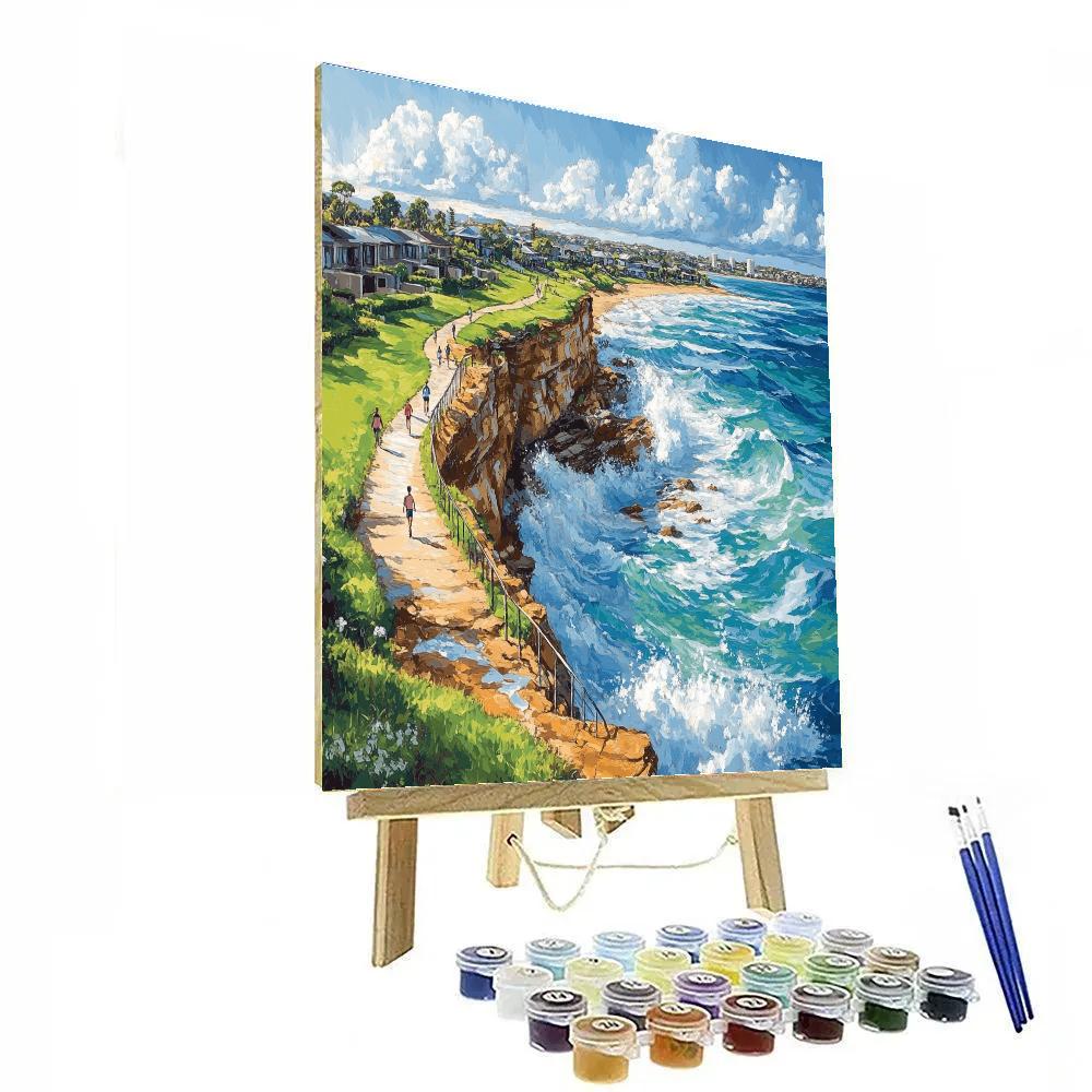 Cliff Walk At Bondi To Coogee Sydney Australia Paint by numbers art