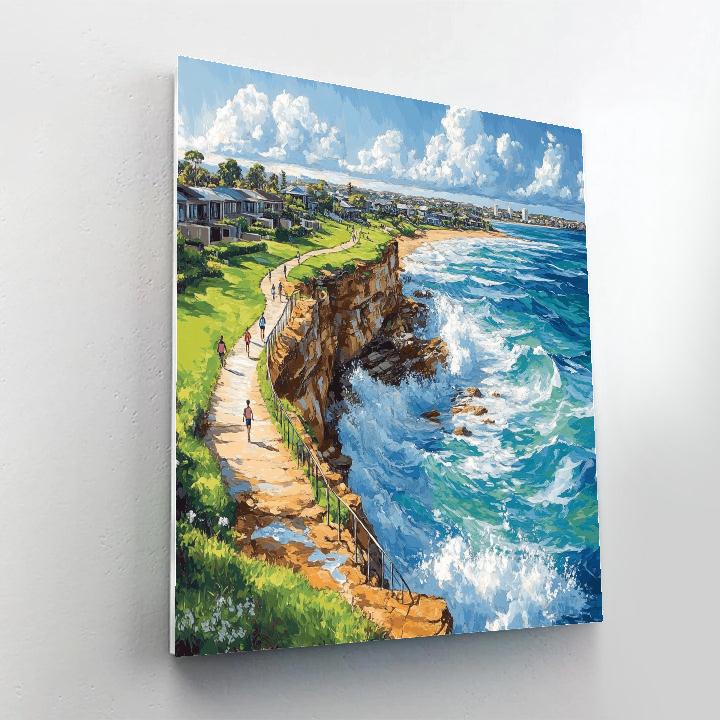 Cliff Walk At Bondi To Coogee Sydney Australia Paint by numbers art