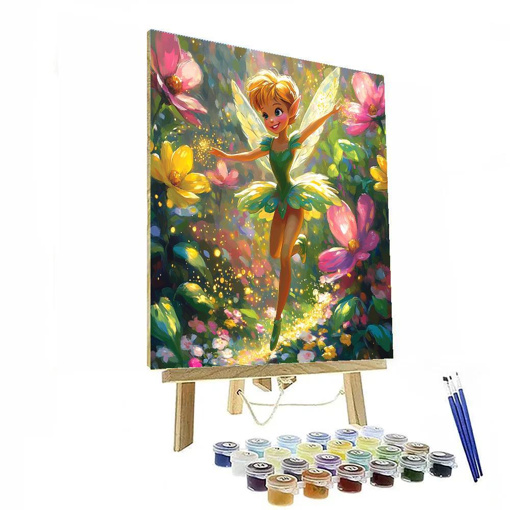 Tinker Bell Pixie Dust Garden Flight Disney Inspired paint by numbers