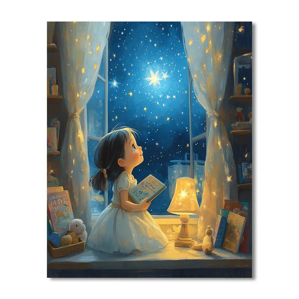 Wendy Darling Nursery Star Wishes Disney Inspired paint by number