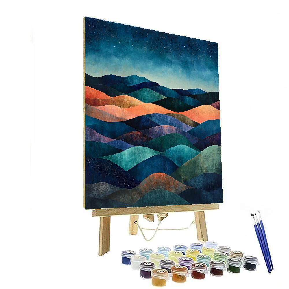 Paul Cézanne Inspired Nebula Terrace Harmonies Numbered painting kits