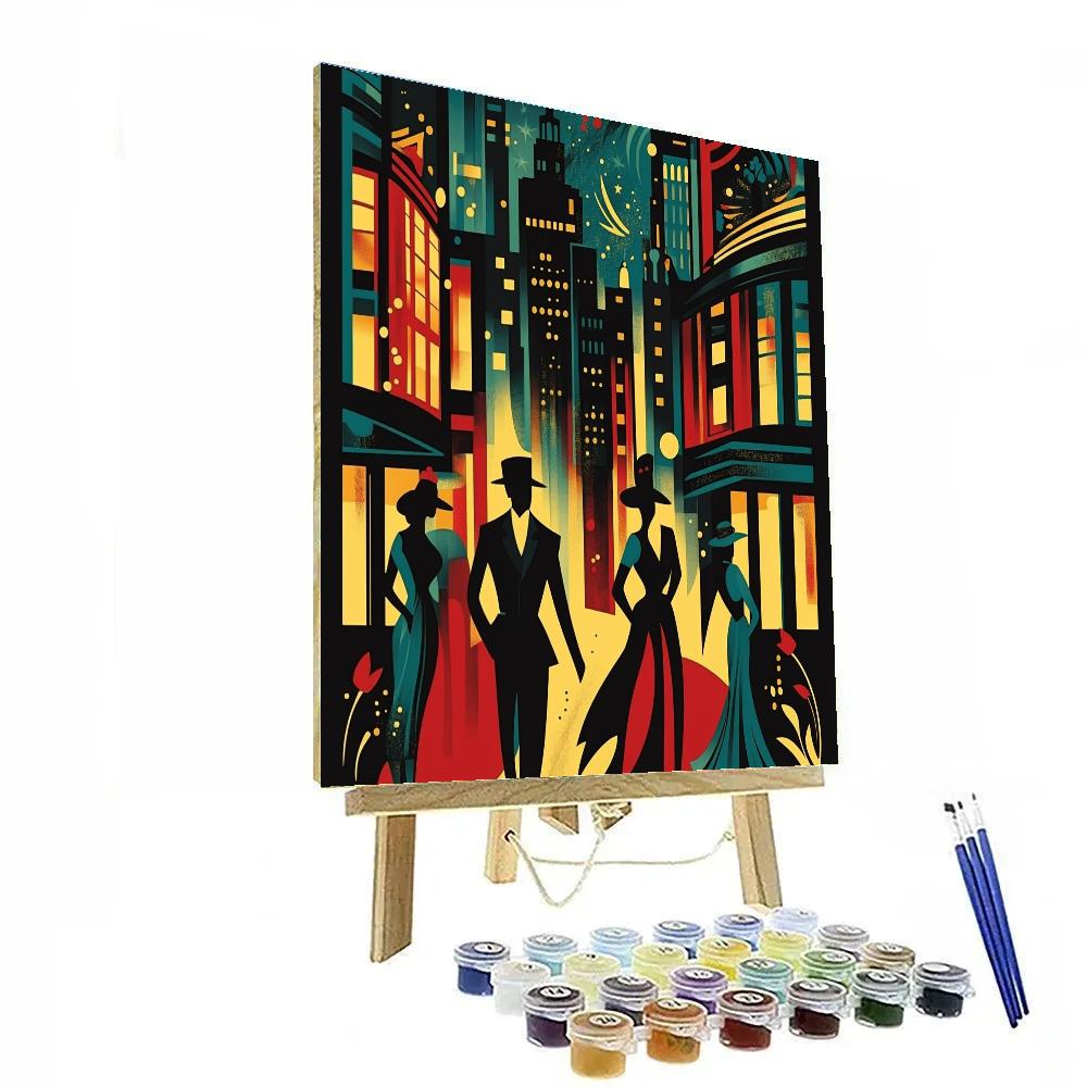 Henri De Toulouse Lautrec Inspired Nightclub Poster Number painting